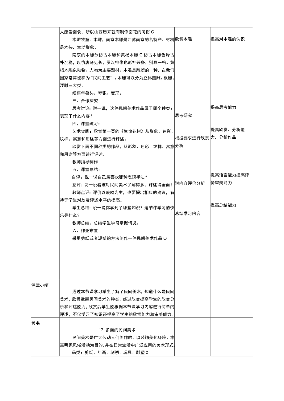 人美版 美术 三年级上册 第十七课《多彩的民间美术》教案.docx_第3页