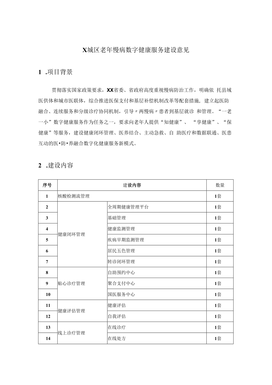 X城区老年慢病数字健康服务建设意见.docx_第1页