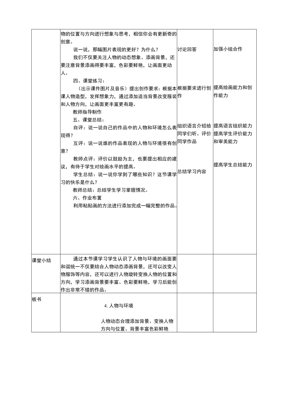 人美版美术三年级下册第四课《人物与环境》教案.docx_第2页