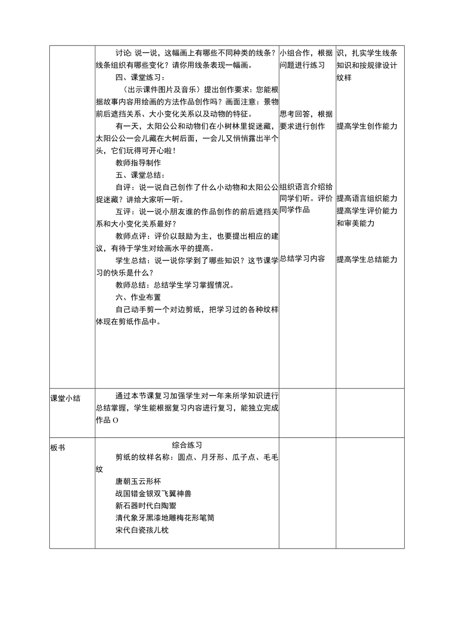 人美版美术二年级下册本册综合练习教案.docx_第2页