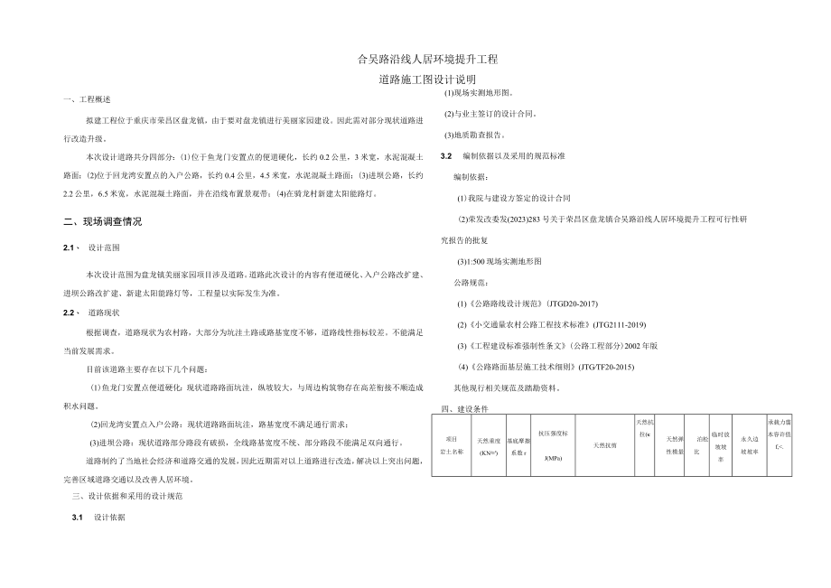 合吴路沿线人居环境提升工程--道路施工图设计说明.docx_第1页