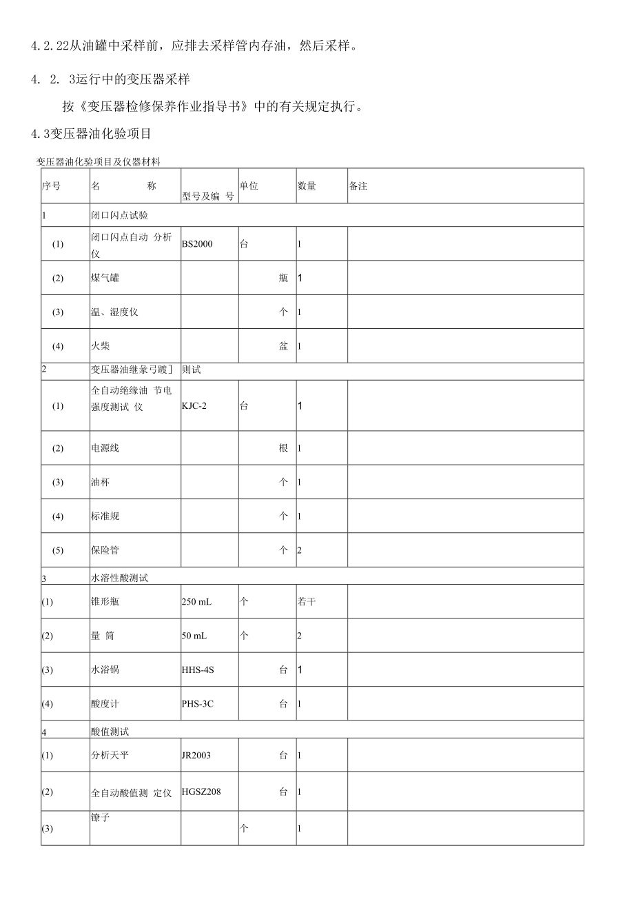 变压器油分析作业指导书.docx_第3页