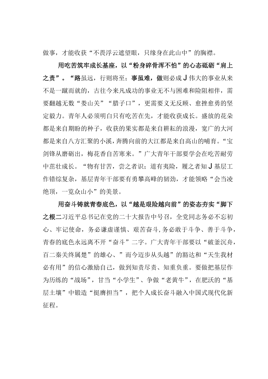 学习贯彻党的二十大精神主题征文：深耕“时代内涵”开好人生“春耕号”.docx_第2页