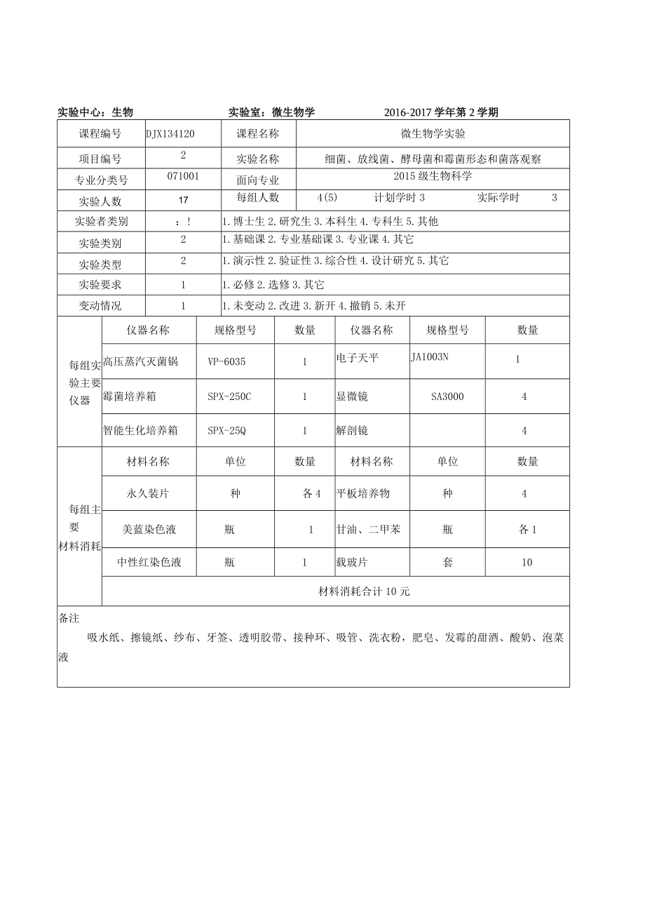 沧州师范学院实验项目卡.docx_第2页