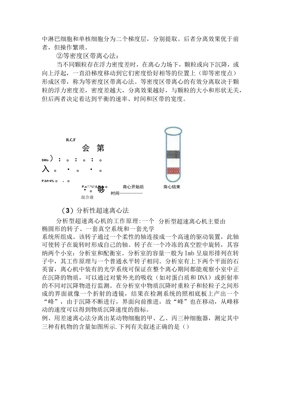 备课素材：差速离心法和密度梯度离心法.docx_第3页