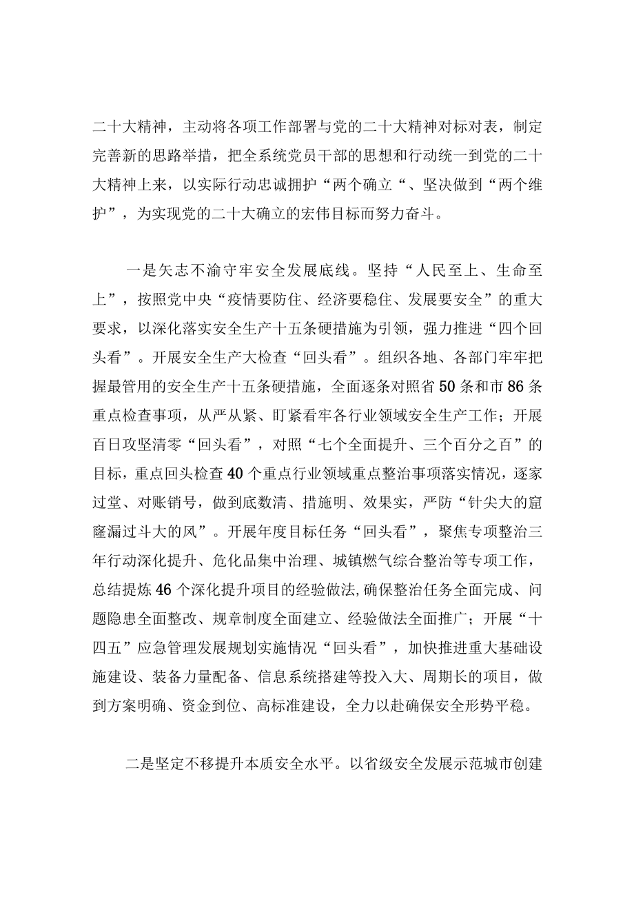 应急管理系统学习二十大报告精神心得体会.docx_第2页