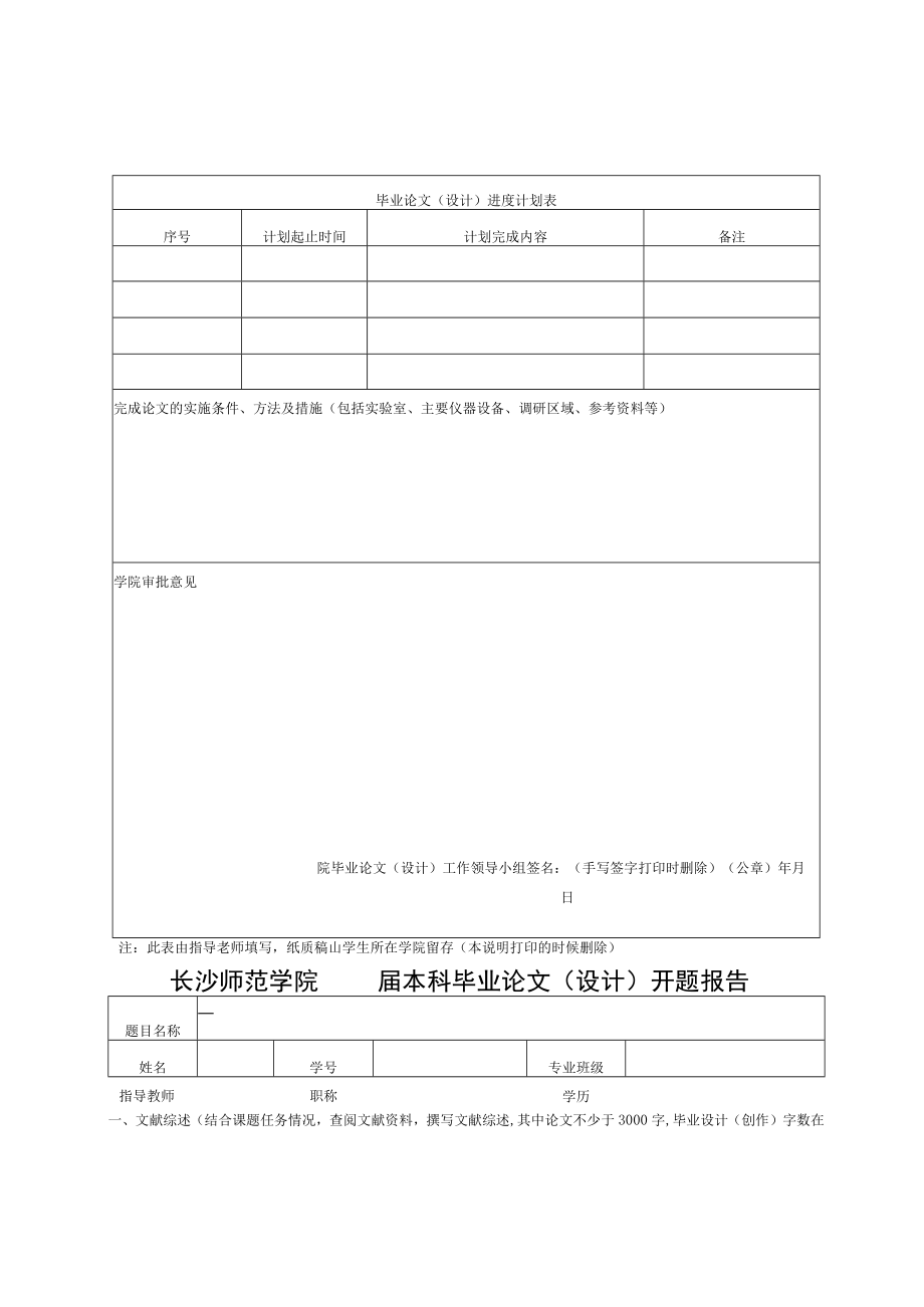 长沙师范学院届本科毕业论文设计命题审核表.docx_第3页