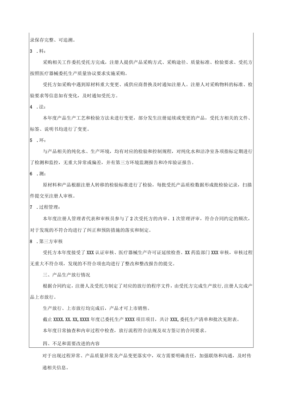 医疗器械委托后每年度委托生产综合评价报告.docx_第2页