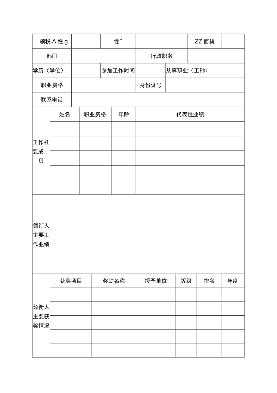 学校技能大师名师工作室申报表模板.docx_第2页