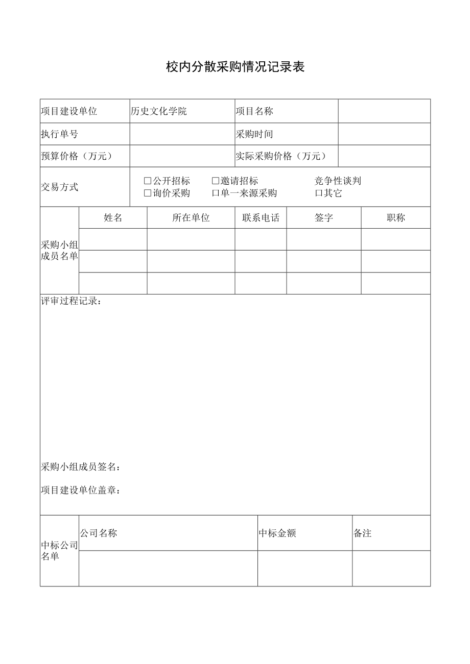 校内分散采购情况记录表.docx_第1页