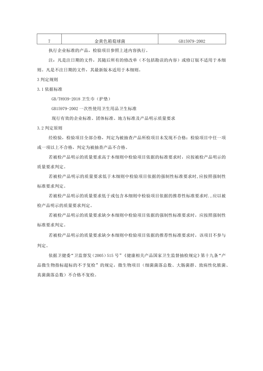 长春市2023年卫生巾产品质量监督抽查实施细则.docx_第2页