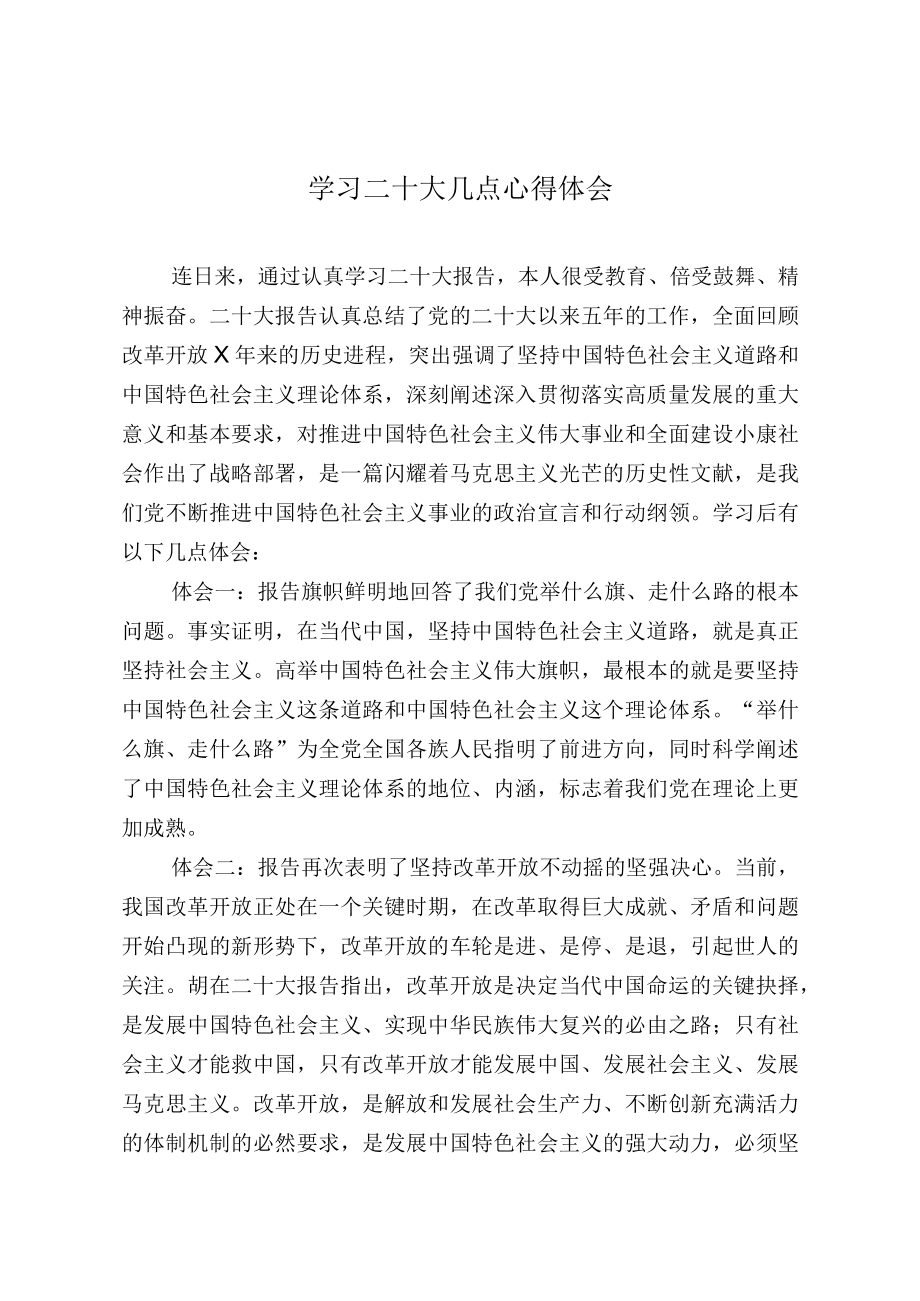 学习二十大几点心得体会.docx_第1页