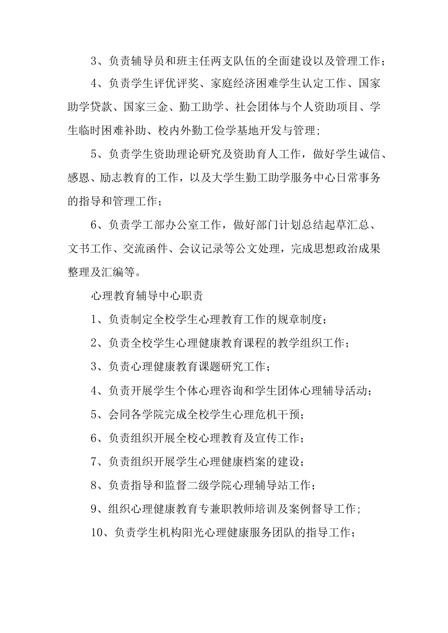 学院学生工作部各科室职责.docx_第2页