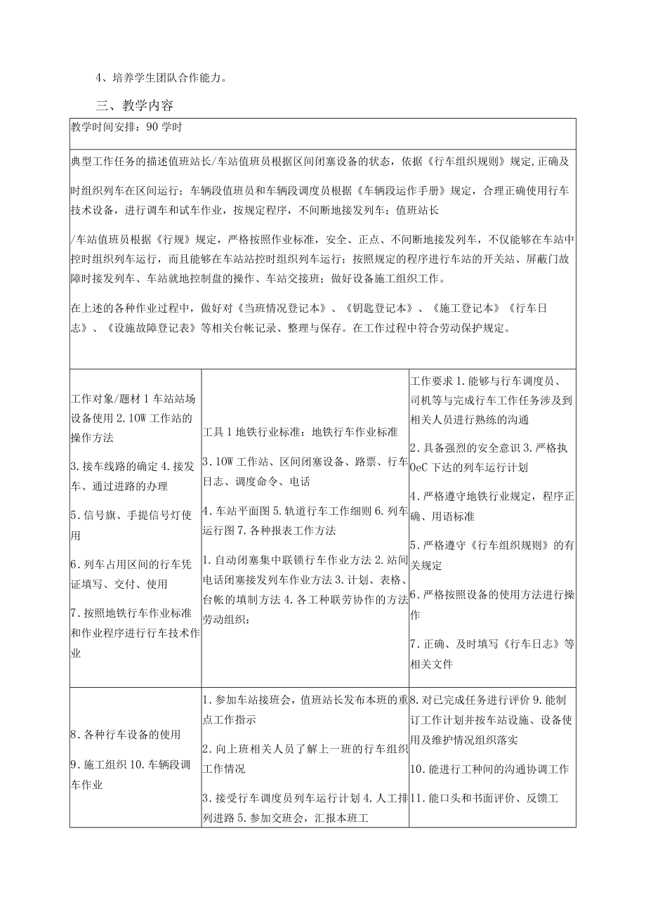 城市轨道交通行车组织课程标准.docx_第3页