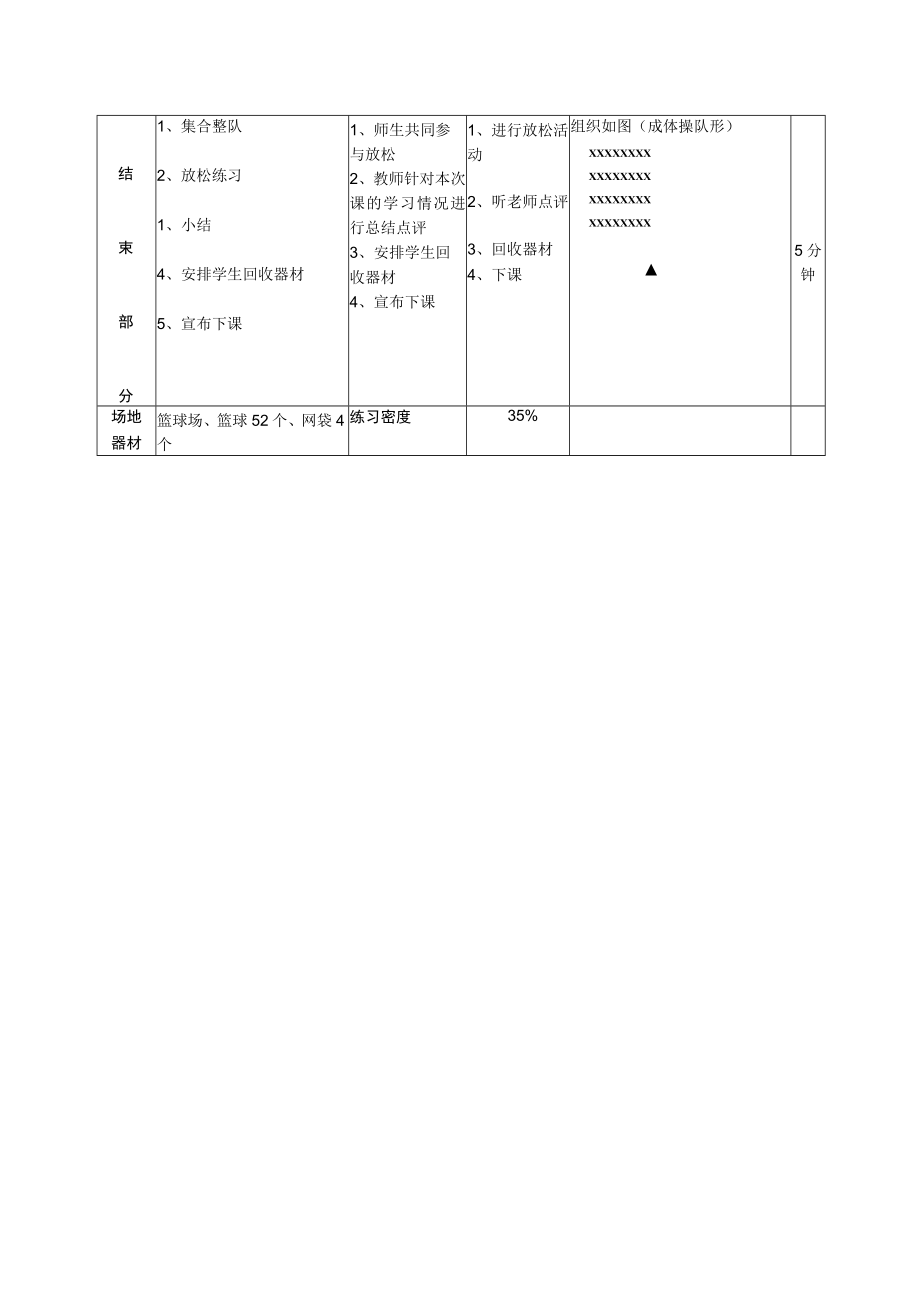 原地运球二年级下册体育表格式教案.docx_第3页