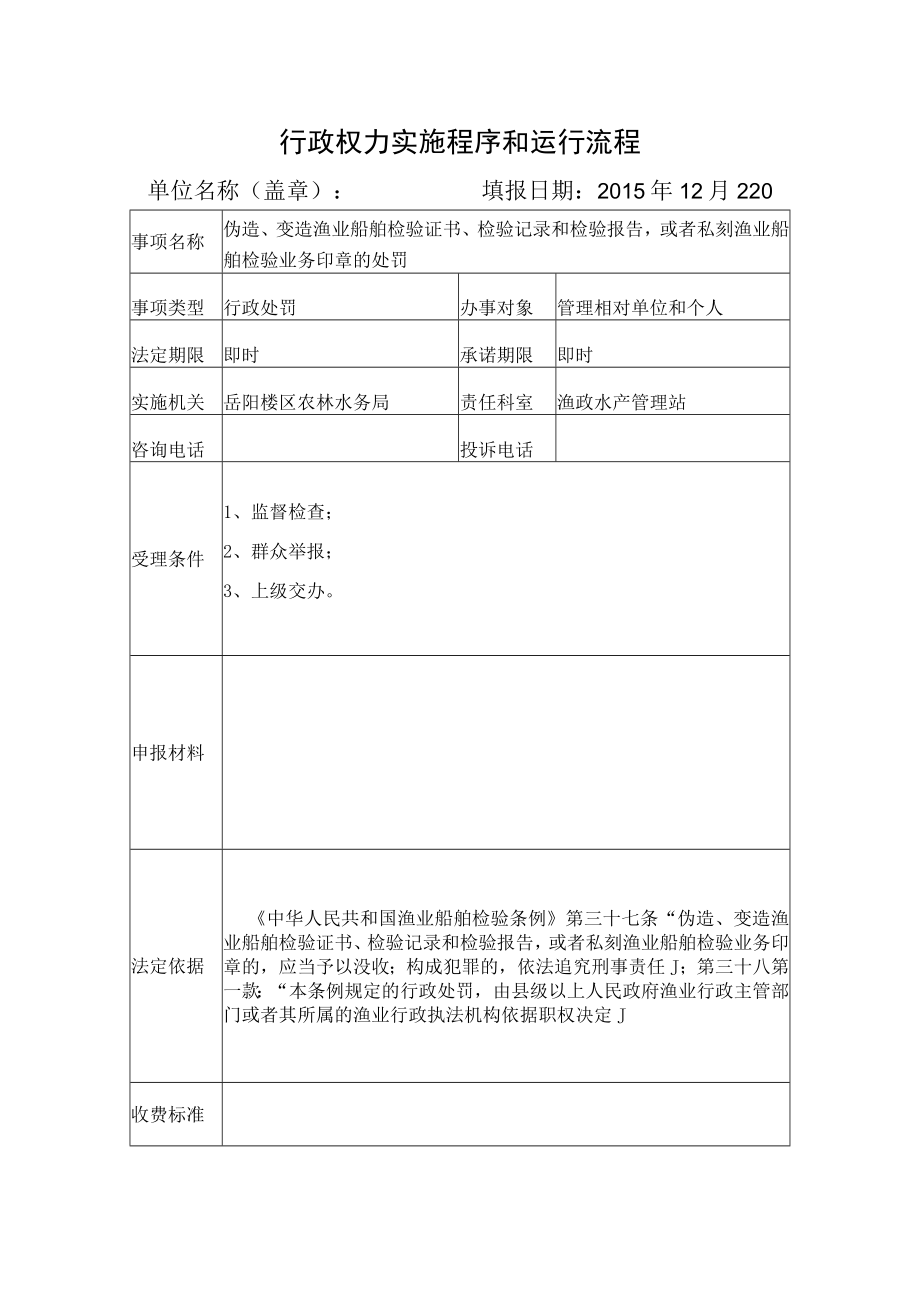 行政权力实施程序和运行流程.docx_第1页