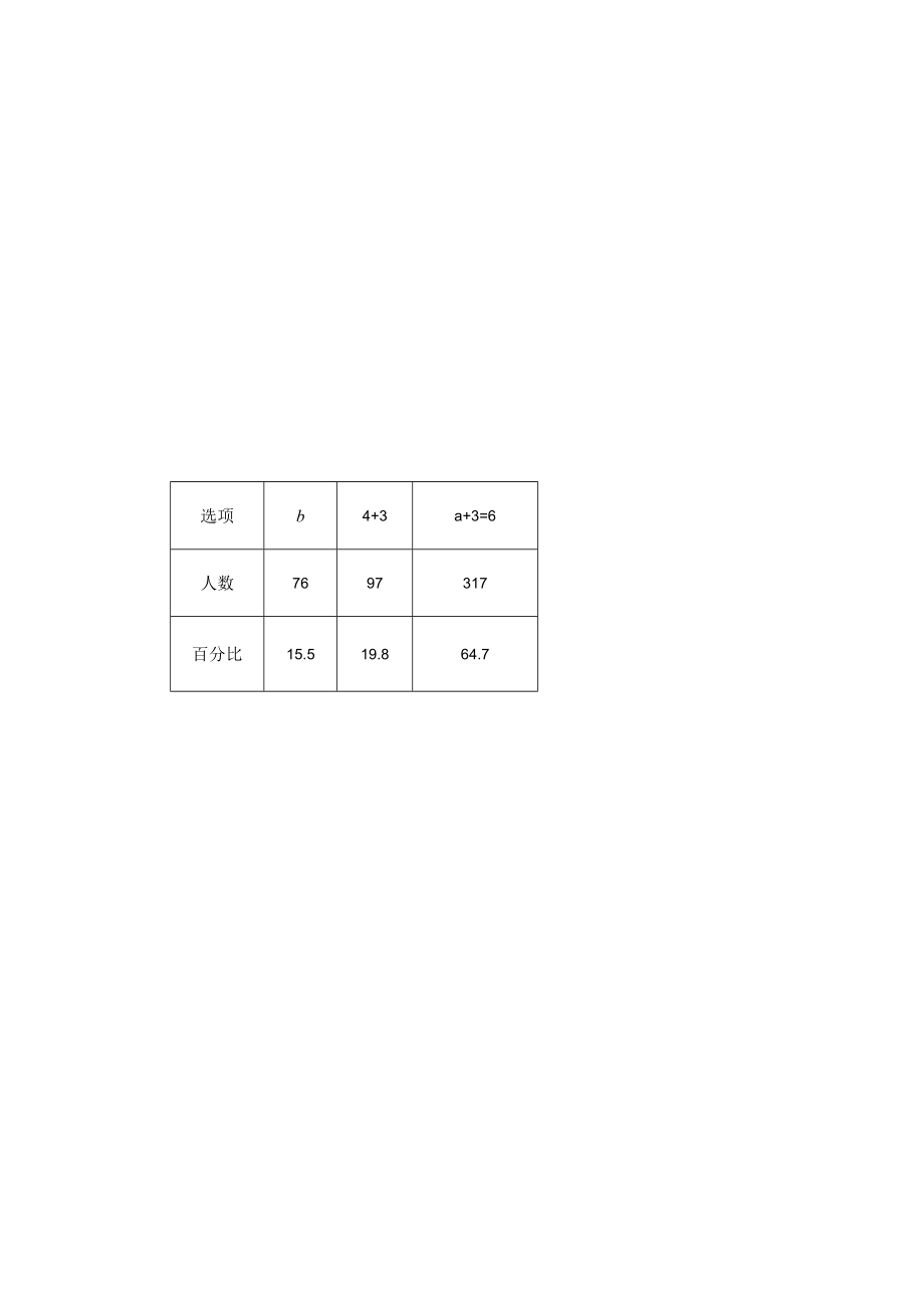 用字母表示未知数量关系 前测分析 教学设计.docx_第1页