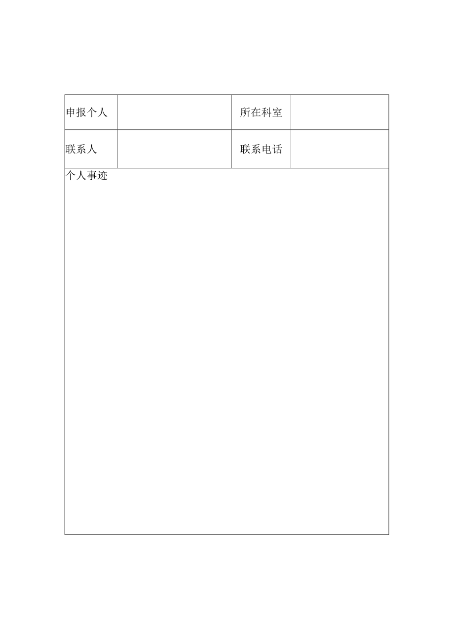 医院文明窗口班组文明个人评选申报表.docx_第2页