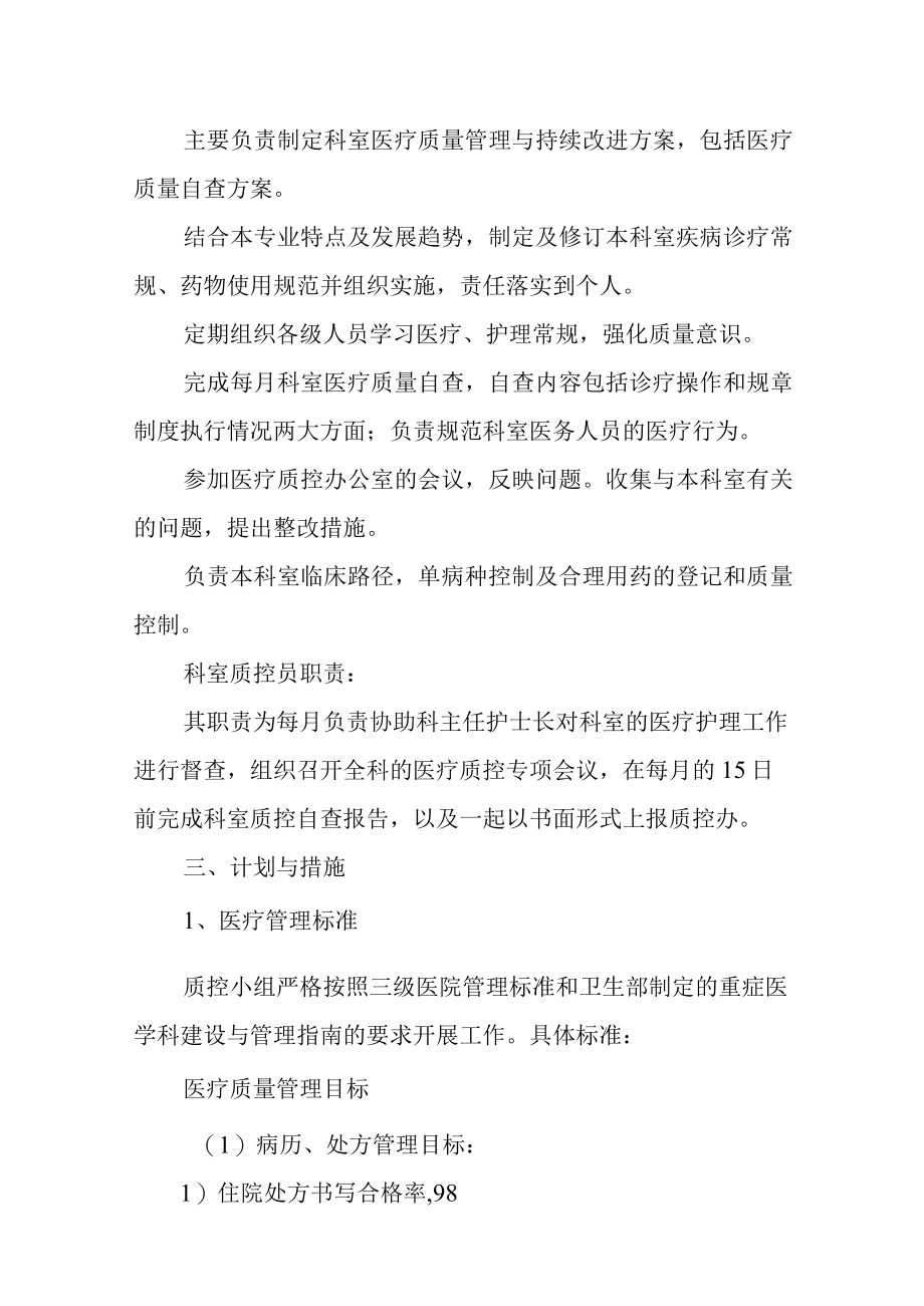 医院重症医学科质量管理与持续改进措施汇编.docx_第2页