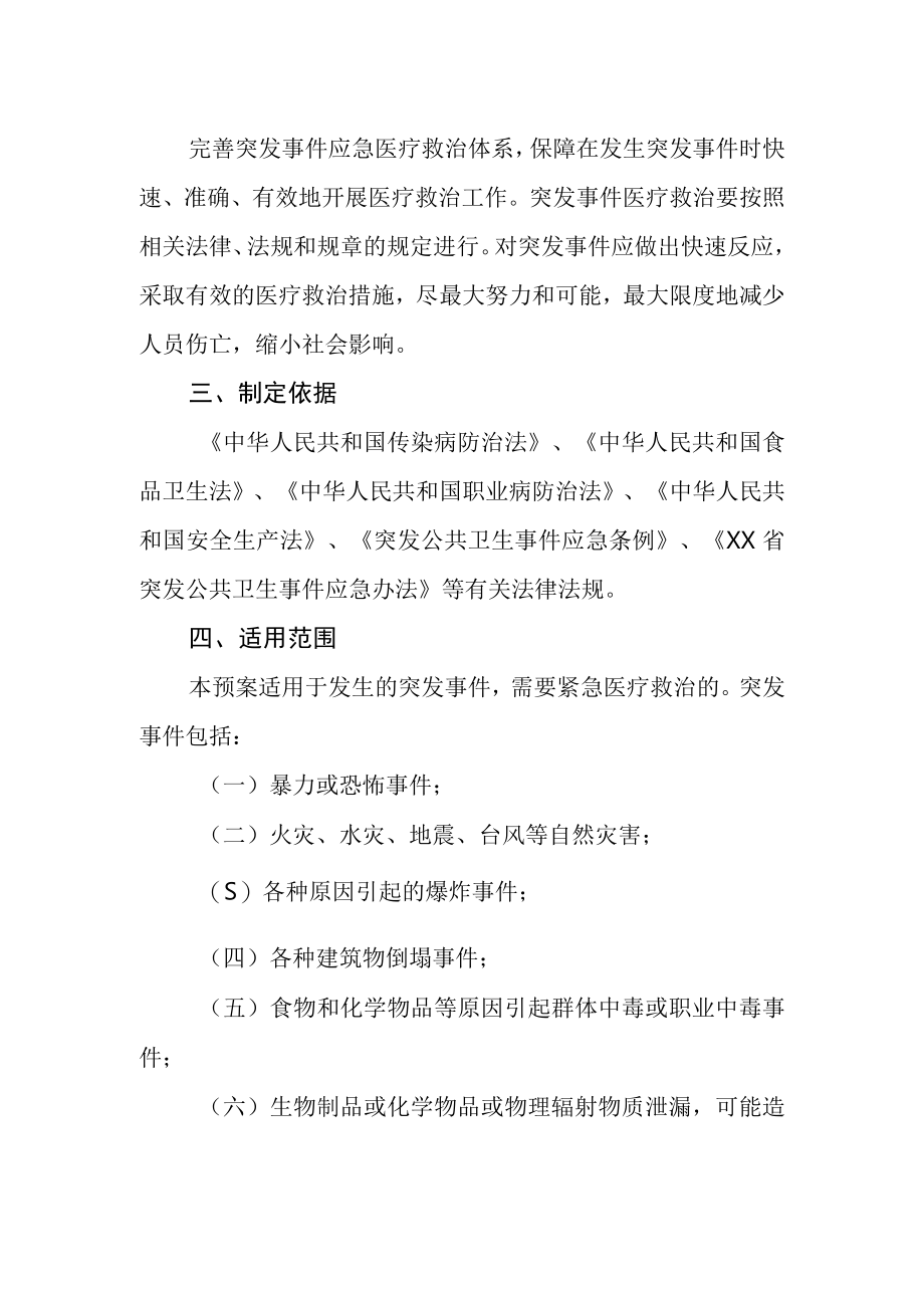 医院突发事件医疗救治应急预案.docx_第2页