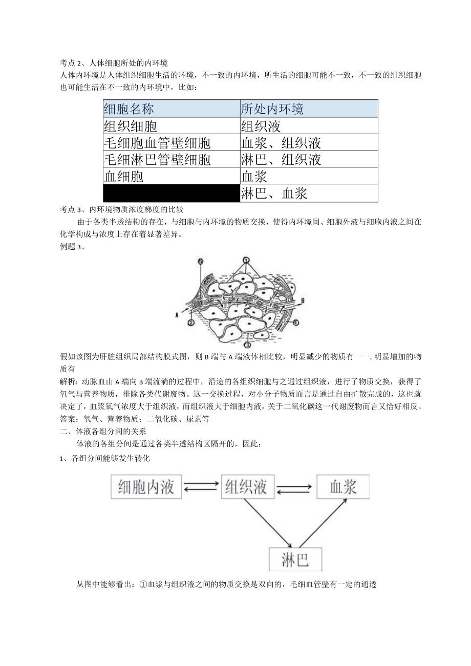 人体的内环境与稳态复习讲稿.docx_第3页