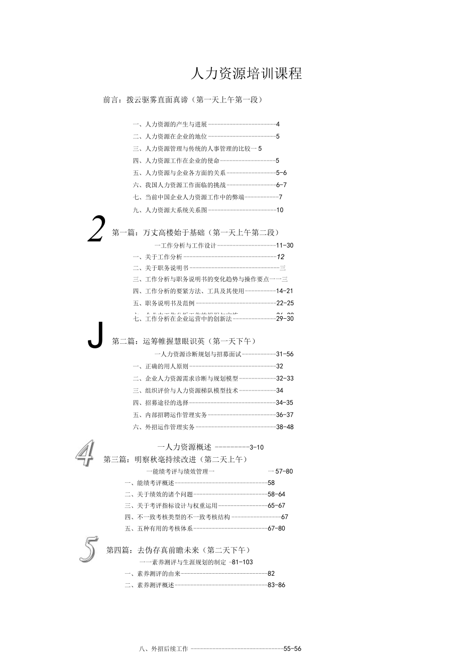 人力资源培训课程.docx_第1页