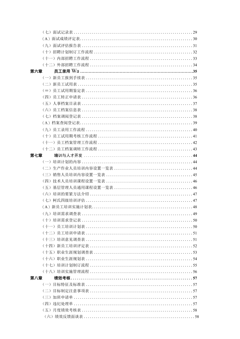 人力资源内容大全及各种表格.docx_第2页