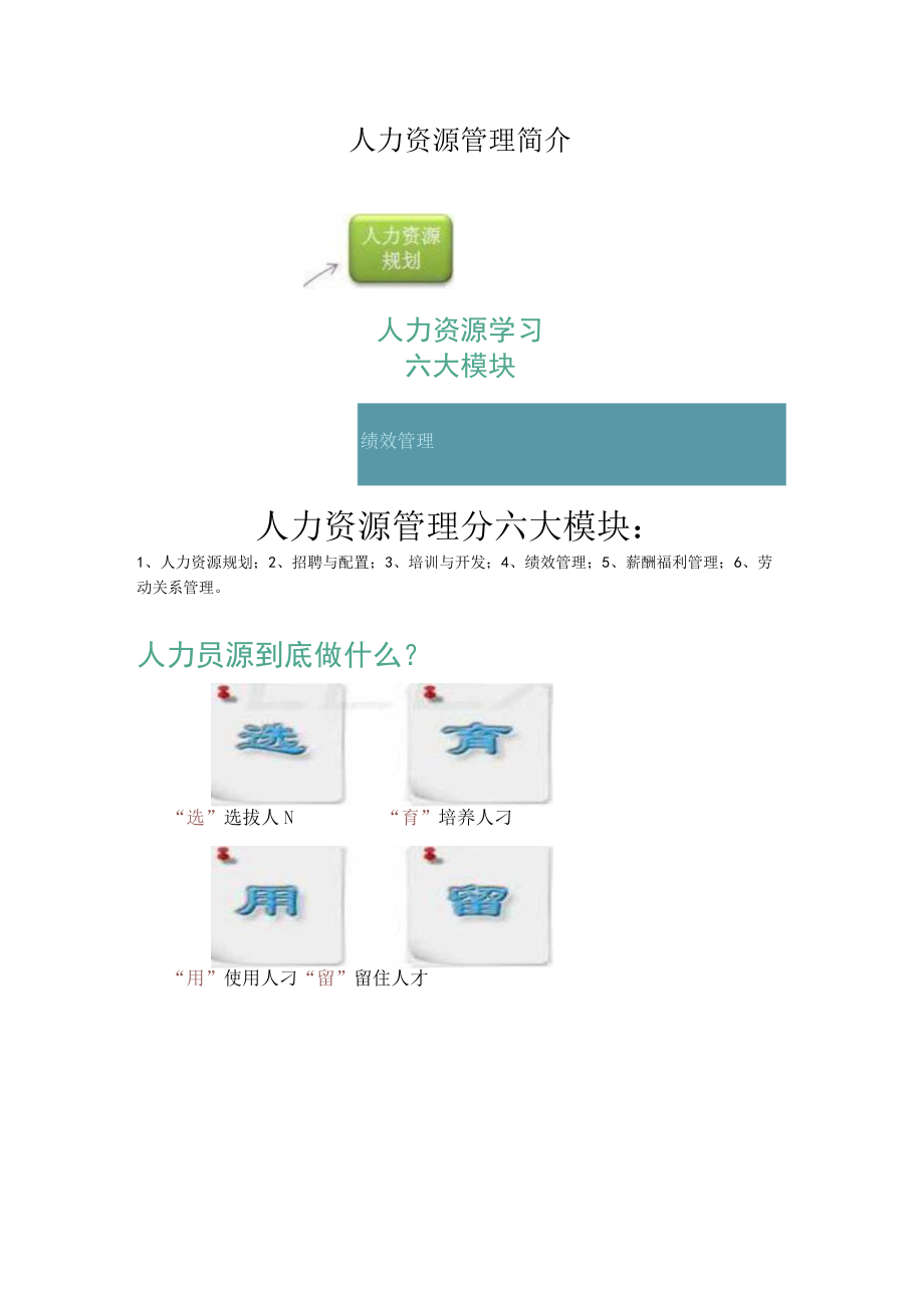 人力资源管理简介.docx_第1页