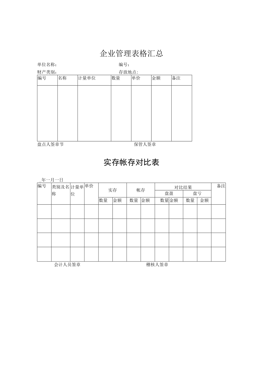 企业管理表格汇总.docx_第1页