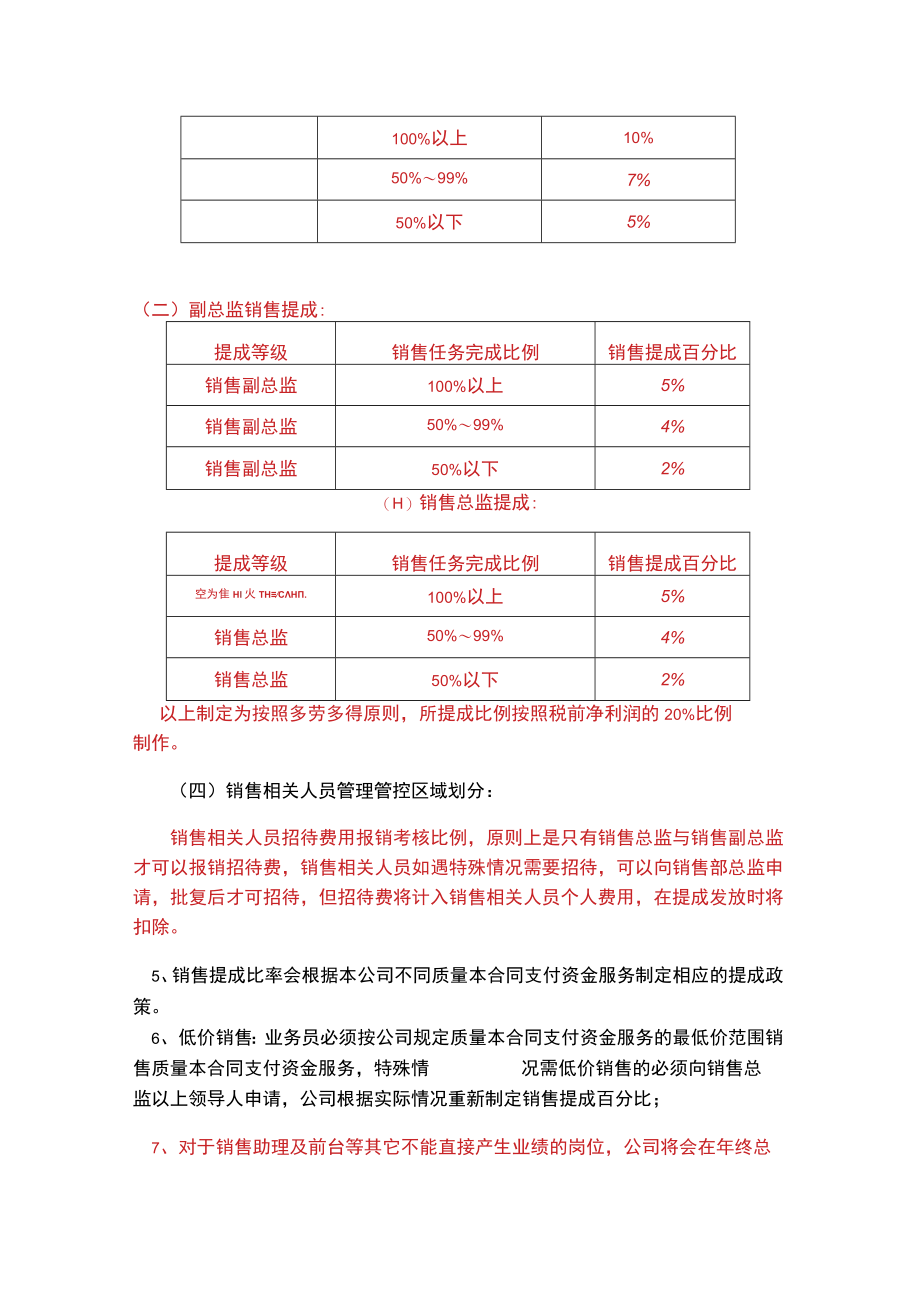 企业管理资料范本医药科技有限公司销售人员工资待遇及销售提成管理制度方案.docx_第3页