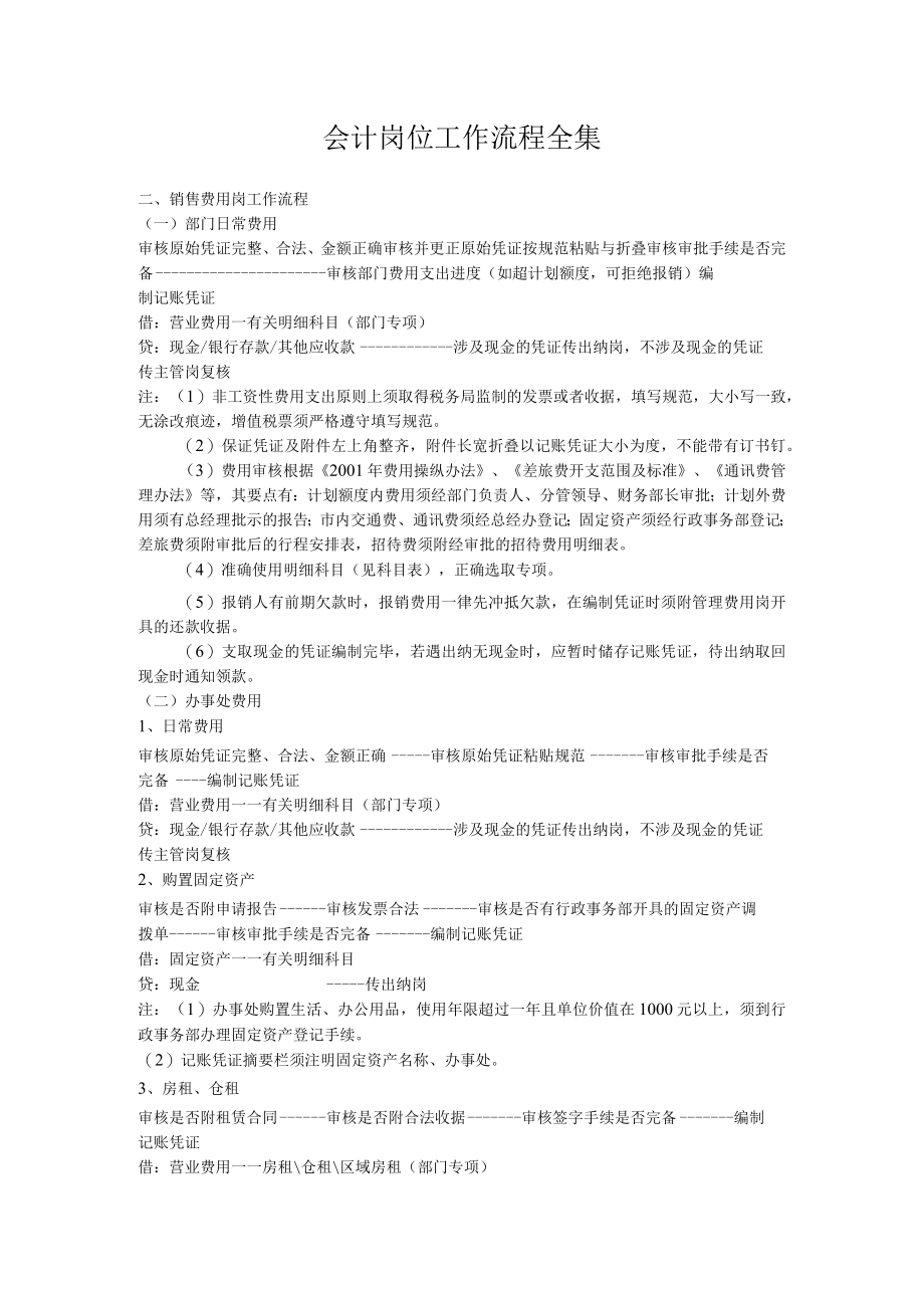 会计岗位工作流程全集.docx_第1页