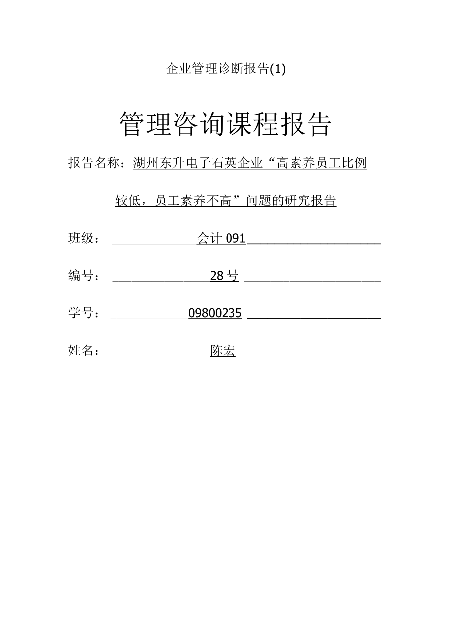 企业管理诊断报告(1).docx_第1页