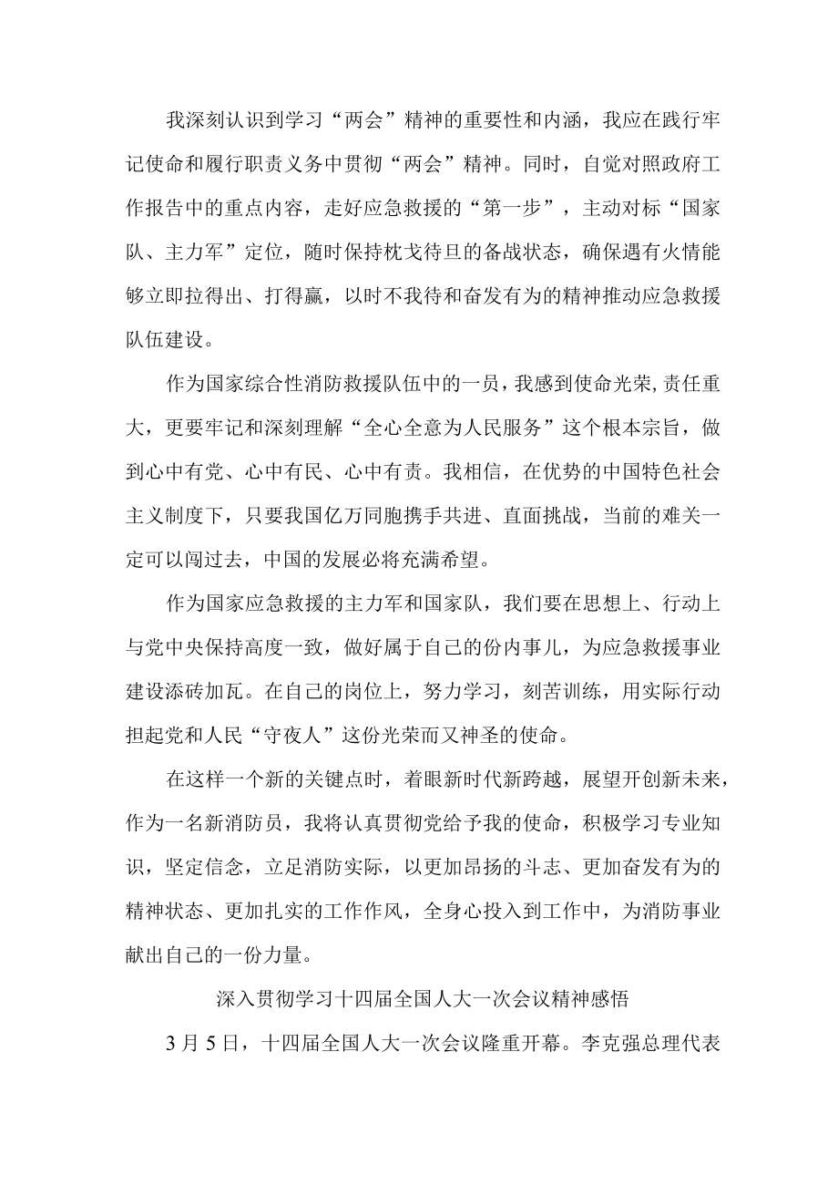 公立学校深入贯彻学习十四届全国人大一次会议心得体会感悟.docx_第2页