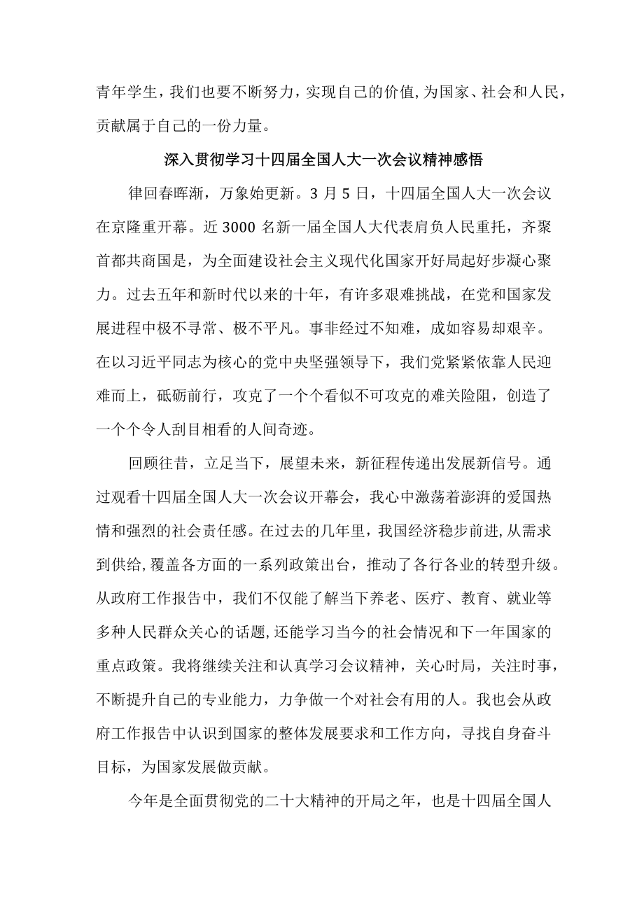 公安派出所深入贯彻学习十四届全国人大一次会议心得体会感悟合计4份_001.docx_第2页