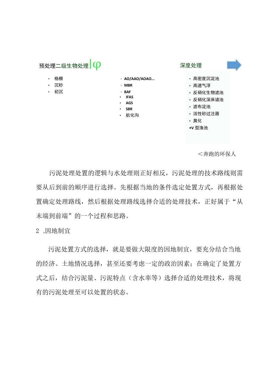 关于污泥处理处置的工艺技术应因地制宜与因泥制宜.docx_第2页