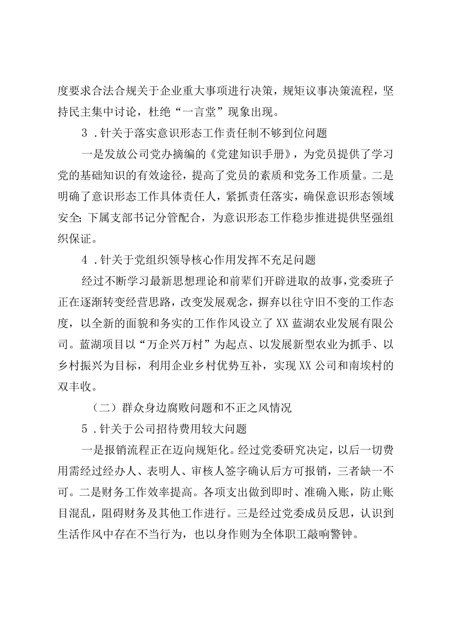 公司巡察整改进展情况的报告.docx_第3页