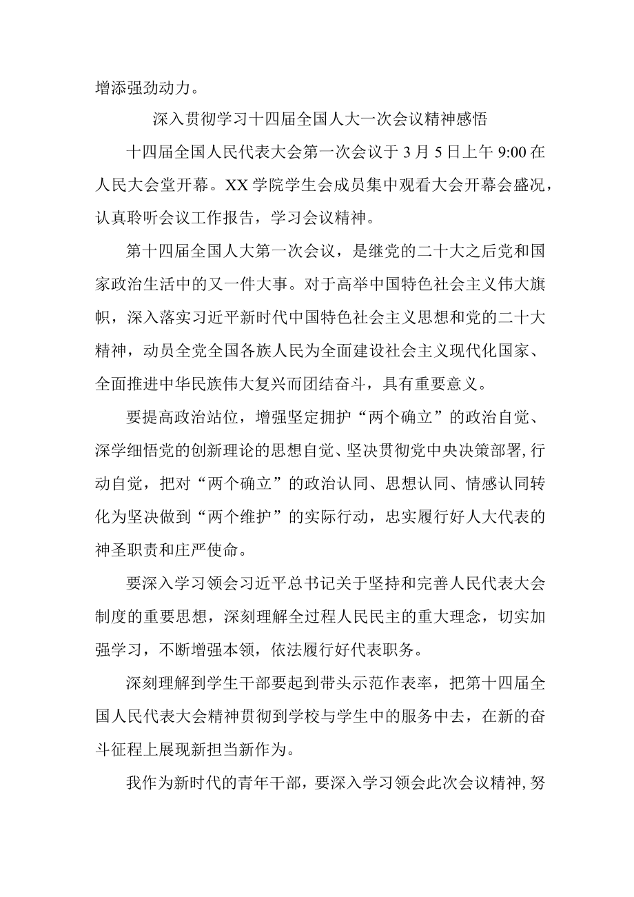 公安派出所深入贯彻学习十四届全国人大一次会议心得体会感悟2份.docx_第2页