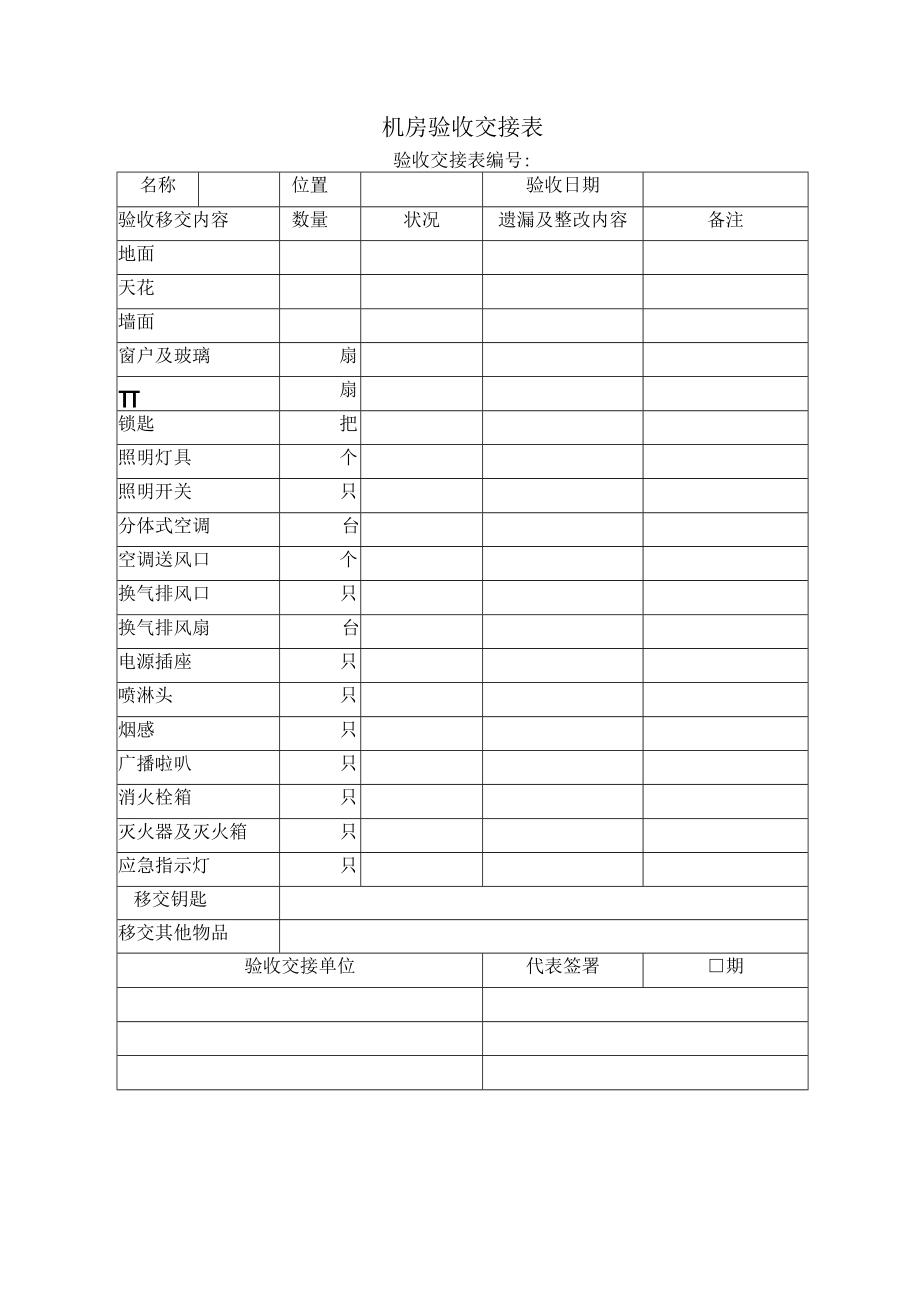 接管验收记录表格大全(13个doc)7.docx_第1页