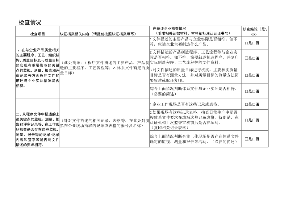 质量管理体系认证活动监督检查现场记录表.docx_第2页