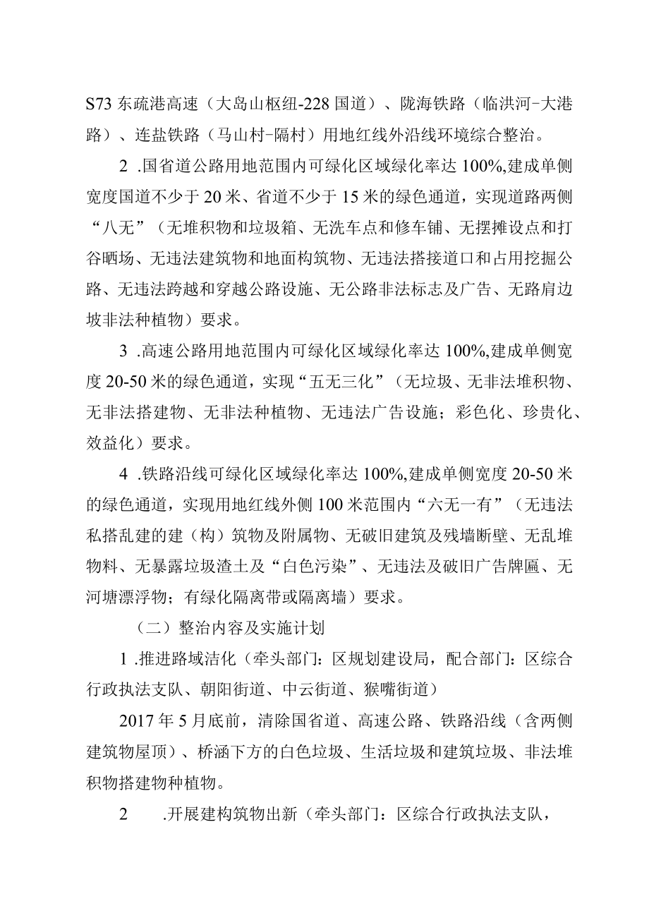 连云港经济技术开发区交通干线沿线环境综合整治专项行动实施方案.docx_第2页