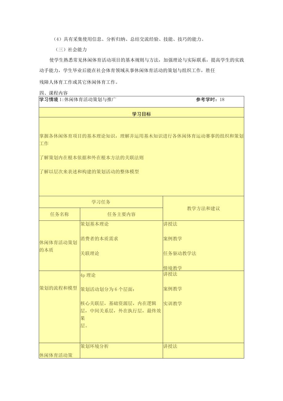 休闲体育活动策划与组织课程标准.docx_第2页