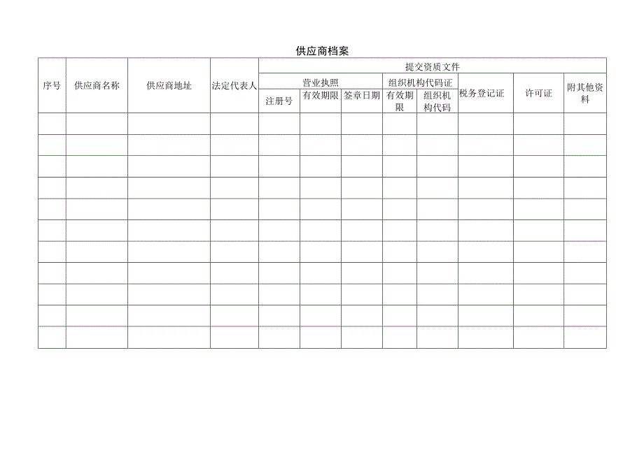 供应商档案表.docx_第1页