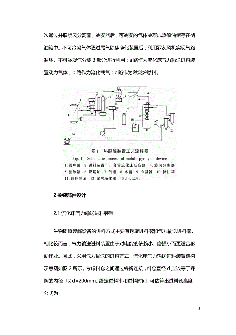 移动式生物质快速热裂解装置设计与性能研究.doc_第3页