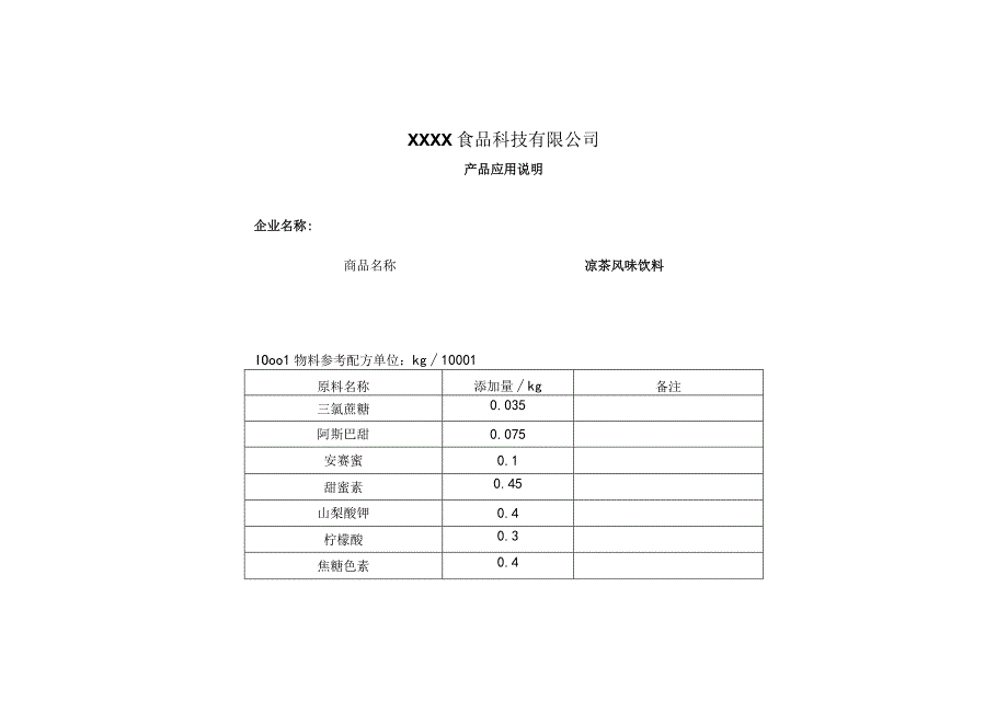 凉茶风味配方.docx_第1页