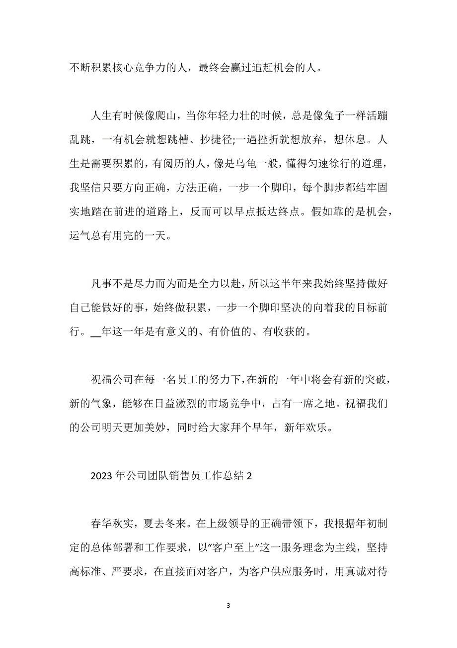 公司团队销售员工作总结_1.docx_第3页