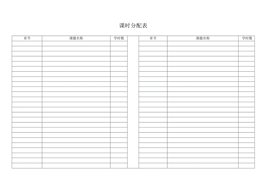 学校学年学期授课计划模板.docx_第2页