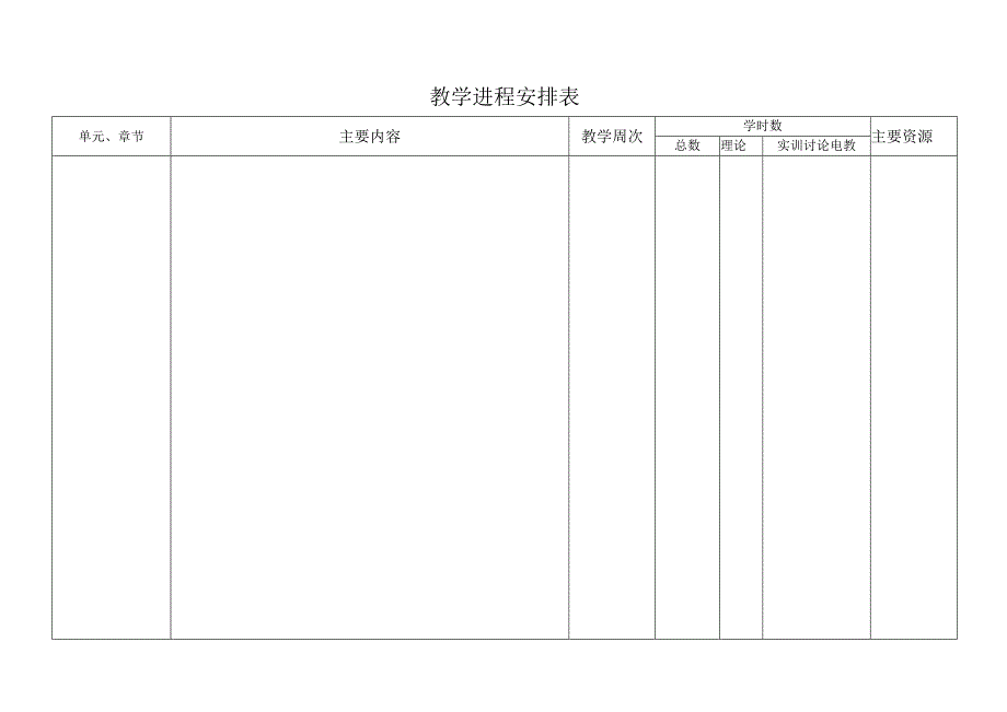 学校学年学期授课计划模板.docx_第3页