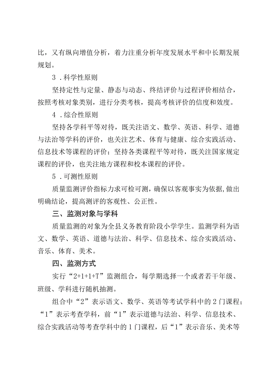 小学教育质量监测工作方案.docx_第2页