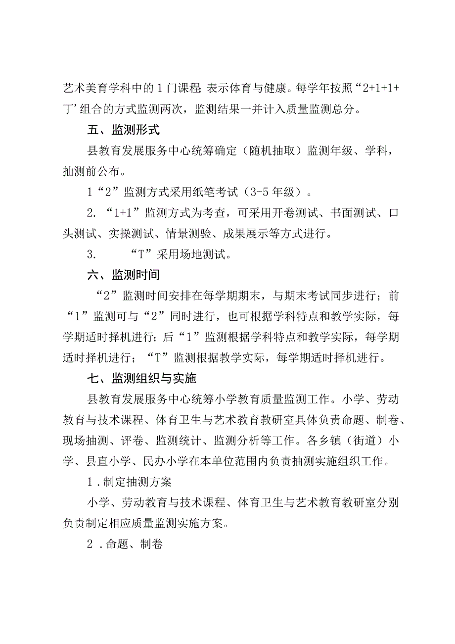 小学教育质量监测工作方案.docx_第3页