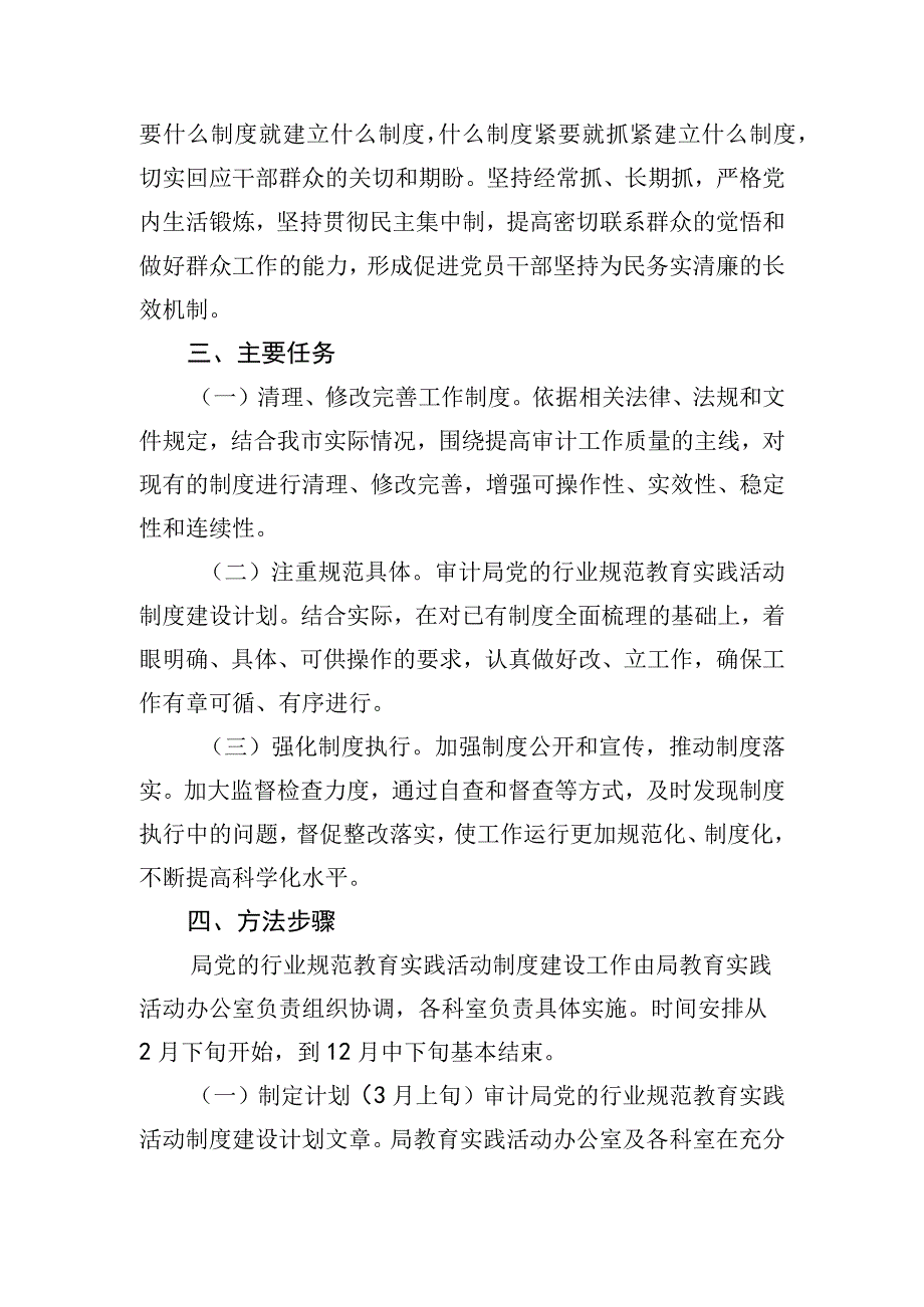 审计局开展行业规范教育实践活动方案.docx_第2页